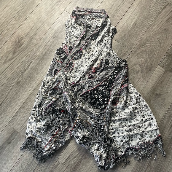 Soft Surroundings OS Long Sleeve Open Front Cardigan Scarf Collar Lot of 2 - Picture 5 of 7